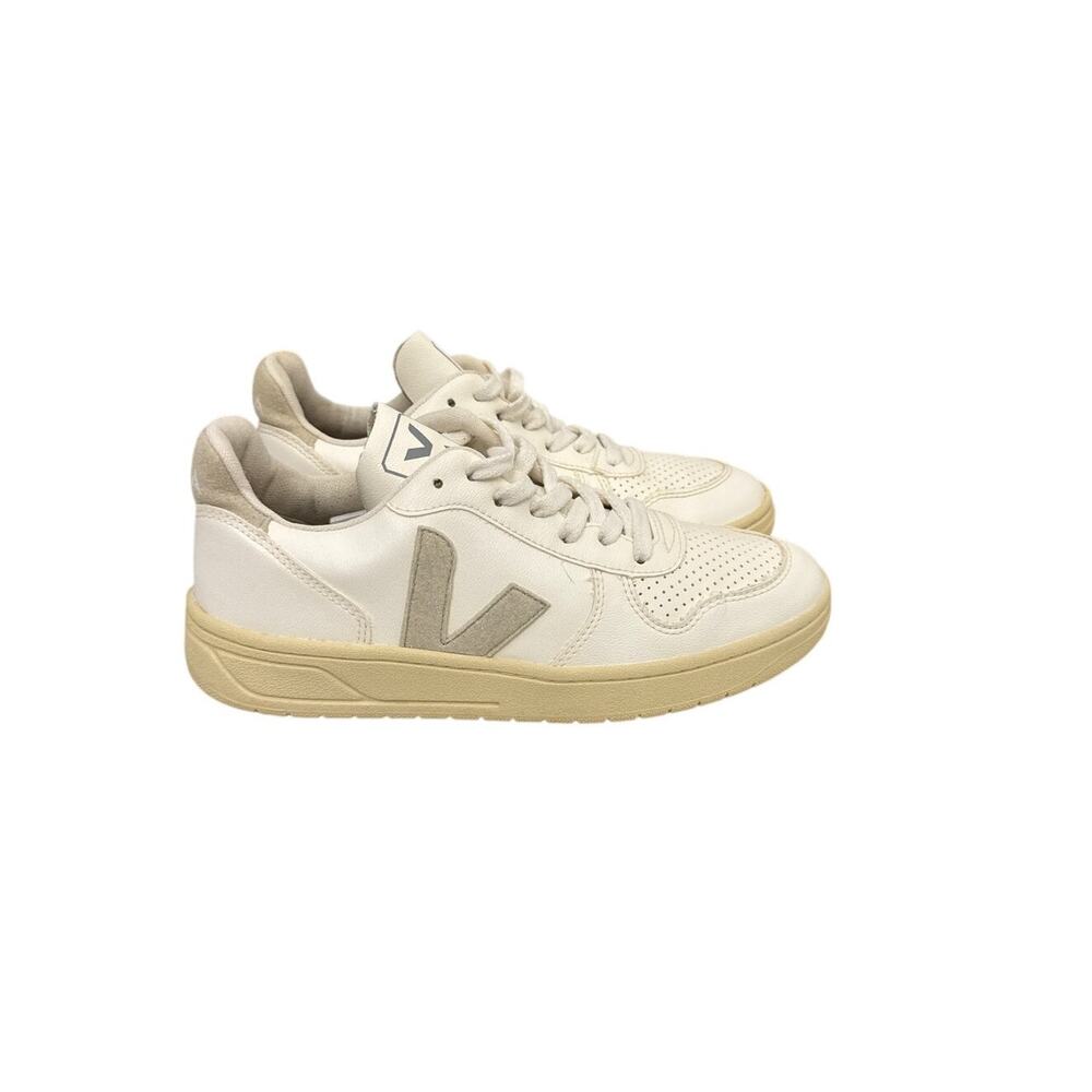 VEJA Shoes V-10 Bicolor Leather Low-Top Sneakers Size Women's 6